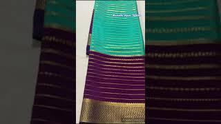 Pure Mysore Crepe Silk Sarees//silk mark certified//mamatha Shyam Fashion