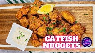 DELICIOUS Mustard Fried Catfish Nuggets