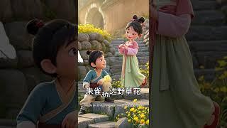 通过今昔对比，抒发对历史兴衰的深刻慨叹，传递"荣华难永驻"的哲思 #诗画中国 #唐诗宋词#
