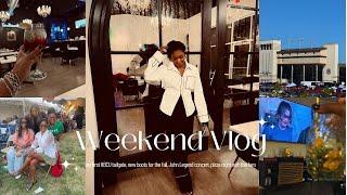 VLOG || my first HBCU tailgate, new boots for fall, John Legend concert, pizza night with the fam