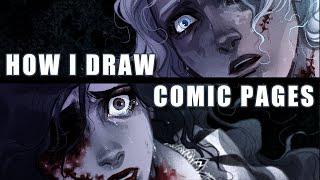 My Full COMIC PAGE drawing / creation  process! // GLOAMINGVALE