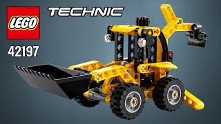 LEGO® Technic™ Backhoe Loader (42197)[104 pcs] Step-by-Step Building Instructions @TopBrickBuilder