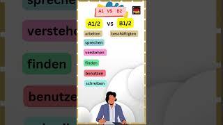 Deutsch A1 vs B2: Ein Vergleich der Sprachkenntnisse#deutschlernen #deutsch #deutschfüralle #verb