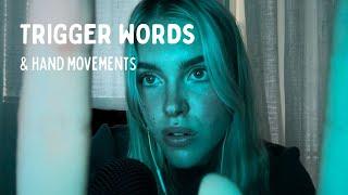 ASMR trigger words in Finnish & English with hand movements