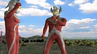 Ultraman Taro & Ultra Seven TAG Team Mode Play ウルトラマン FE3