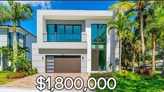 Luxury Home Tour of a $1.8 MILLION MODERN HOME in DELRAY BEACH, FL | Real Estate Agent Day in Life