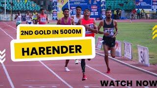 5000m Men Final | Shocking Performance by Harender | 61st Interstate Senior Athletics 2022