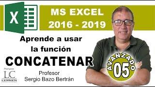 Curso GRATUITO de EXCEL AVANZADO | Parte 05 | Aprende a usar la función CONCATENAR