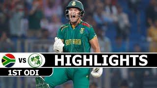 SOUTH AFRICA VS IRELAND 1ST ODI 2024 MATCH HIGHLIGHTS | SA VS IRE