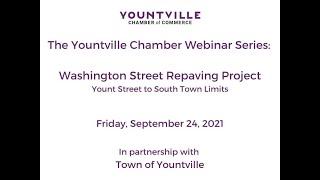 Yountville Chamber Webinar: Washington St. Repaving Project