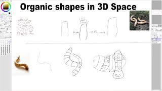 Organic Shapes in 3D space