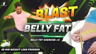 Blast Belly Fat 35 min. Weight Loss Program Belly Fat Exercise #3 | Zumba Fitness With Unique Beats