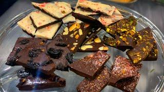 Video: Reporter tests skills at making Dark Chocolate Bark. Check it out.