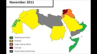 The Arab Spring, every month