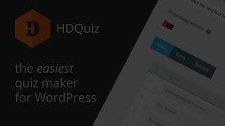 HD Quiz Tutorial - WordPress Quiz Plugin 2020 - Harmonic Design