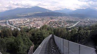 Leitner Standseilbahn Hungerburgbahn  Funicular Down 2019 POV Onride