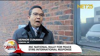 INC NATIONAL RALLY FOR PEACE  STIRS INTERNATIONAL RESPONSE