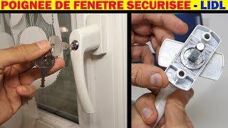 Poignée de fenêtre sécurisée LIDL Security Window Handle Sicherheitsfenstergriff