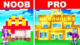 NOOB vs PRO: MODERN MCDONALDS HOUSE BUILD CHALLENGE in Minecraft