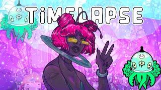 Space Babe [Procreate Timelapse]