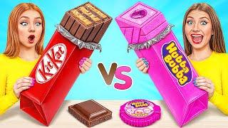 Bubble Gum vs Chocolate Food Challenge | Funny Kitchen War by Choco DO