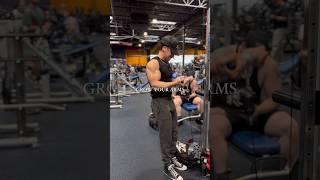 My go to arm routine to get your arms bigger! #fyp #gym