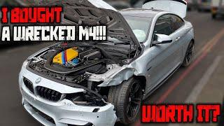 TAKING DELIVERY OF A WRECKED 2015 BMW M4 - PART 1 #NEWBUILD!