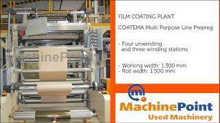 COATEMA Multi Purpose Line Prepreg Used FILM COATING PLANT Machines MachinePoint