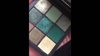 HUDA BEAUTY EMERALD OBSESSION  GREENSwaches  #Emerald palette#Greenpalette