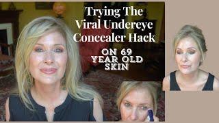 Trying The Viral Concealer (Using Lip Balm) Hack on my 69-year-old Skin