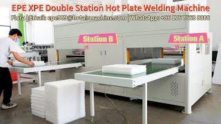 EPE XPE Foam Double Station Hot Plate Welding Machine