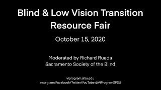 Blindness & Low Vision Transition Resource Fair 2020