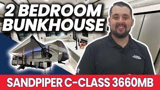 2 Bedroom Bunkhouse | Sandpiper C-Class 3660MB | Fun Town RV