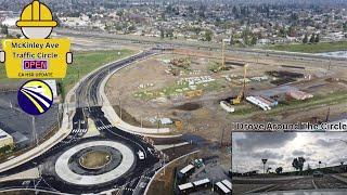 CA HSR - McKinley Traffic Circle Open - Drone & POV Drive