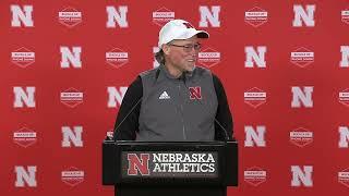 Nebraska Football Offensive Coordinator Dana Holgorsen - Pre-Iowa 2024