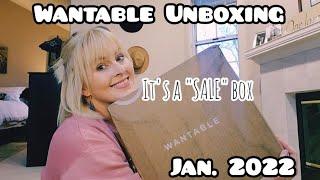 Wantable Unboxing and Try-on Winter "Sale" Box Jan. 2022