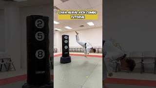 Zara Aerial Kick Combo Tutorial #shorts #martialarts #cobrakai