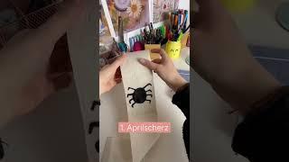 1. Aprilscherz ️ Kleine DIY Idee mit Spinne und Klopapier  #aprilscherz #aprilapril #aprilfools