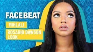 Mihlali N recreates Rosario Dawson's natural makeup from Briarpatch | Facebeat tutorials with DStv