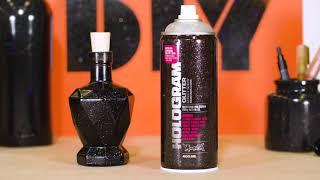 How to use the Montana Cans HOLOGRAM Glitter Effect Spray  400ml - tutorial