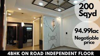 4bhk On Road luxurious independent floor for sale in Vasundhara ghaziabad.near metro station.