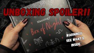 HALLOWEEN SPOILER! 2024 Box of Night Unboxing with Tiana