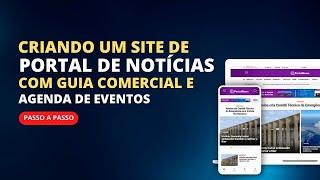 Criando um Portal de Notícias Moderno com AGENDA DE EVENTOS e GUIA COMERCIAL (Elementor + JetEngine)