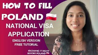 HOW TO FILL NATIONAL VISA APPLICATION (ENGLISH VERSION) #poland #workvisas #jobvisa #workpermit