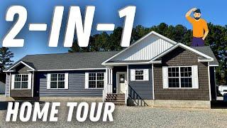 2 HOMES in 1?! Never miss your in-laws again(haha)! 1st time modular home tour!