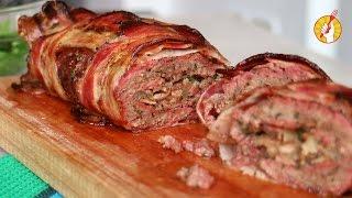 Cómo Hacer Pan de Carne | Albondigón Relleno Casero | Receta Fácil de Meatloaf | Tenedor Libre