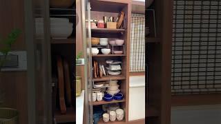 Cleaning and Reorganising My Crockery Cabinet | Kitchen Organizing Tips | #shorts