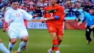 Cristiano Ronaldo's juggling act against North Korea at World Cup 2010