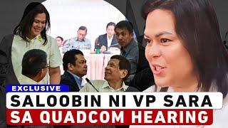 Saloobin ni VP Sara Duterte Sa Quadcom Hearing