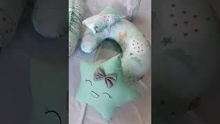 oval baby nest with nursing pillow